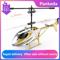 3.5 Pass Remote Control Airplane USB Charging Helicopter with LED Light Wireless RC Aircraft Birthday Toy Children Birthday Gift 1