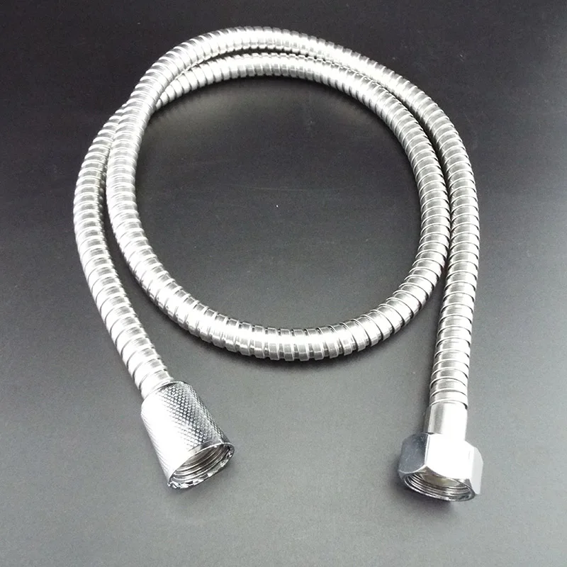 Shower Hose Flexible Shower Hose Tube 1.2m/1.5/2m Long For Home Bathroom Shower Water Hose Extension Plumbing Pipe Pulling Stainless Steel