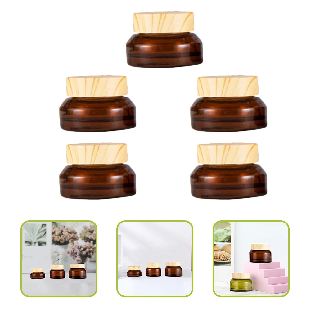 5pcs Empty Travel Cream Jars Refillable Travel Jars for Creams Cosmetic