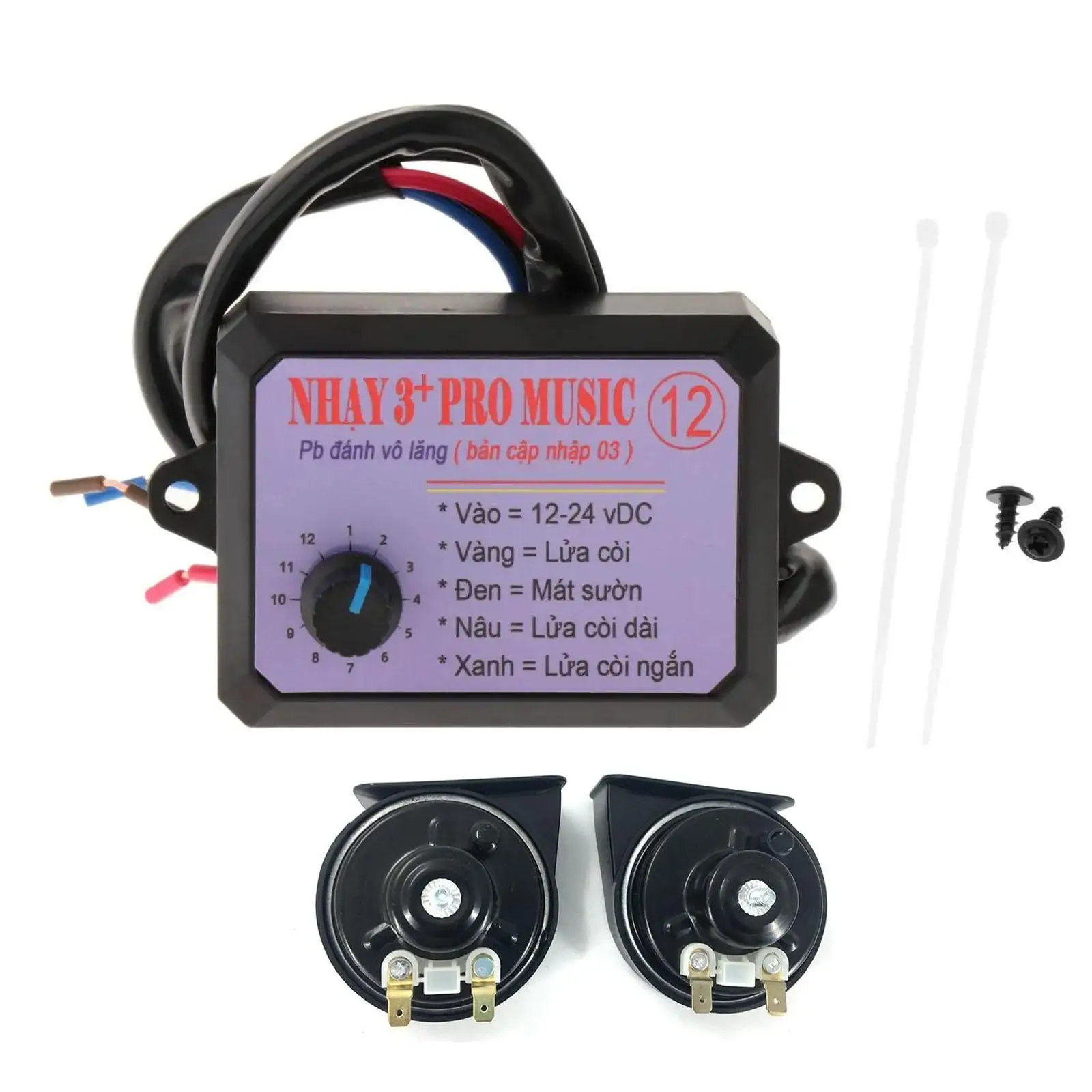 12V Car Electric Horn Controller Set Replacement Replace Parts Durable Control