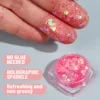6 Color Cosmetic Grade Body Art Holographic Chunky Glitter gel for Face Body Eyes and Hair Decoration Makeup Glitter 4