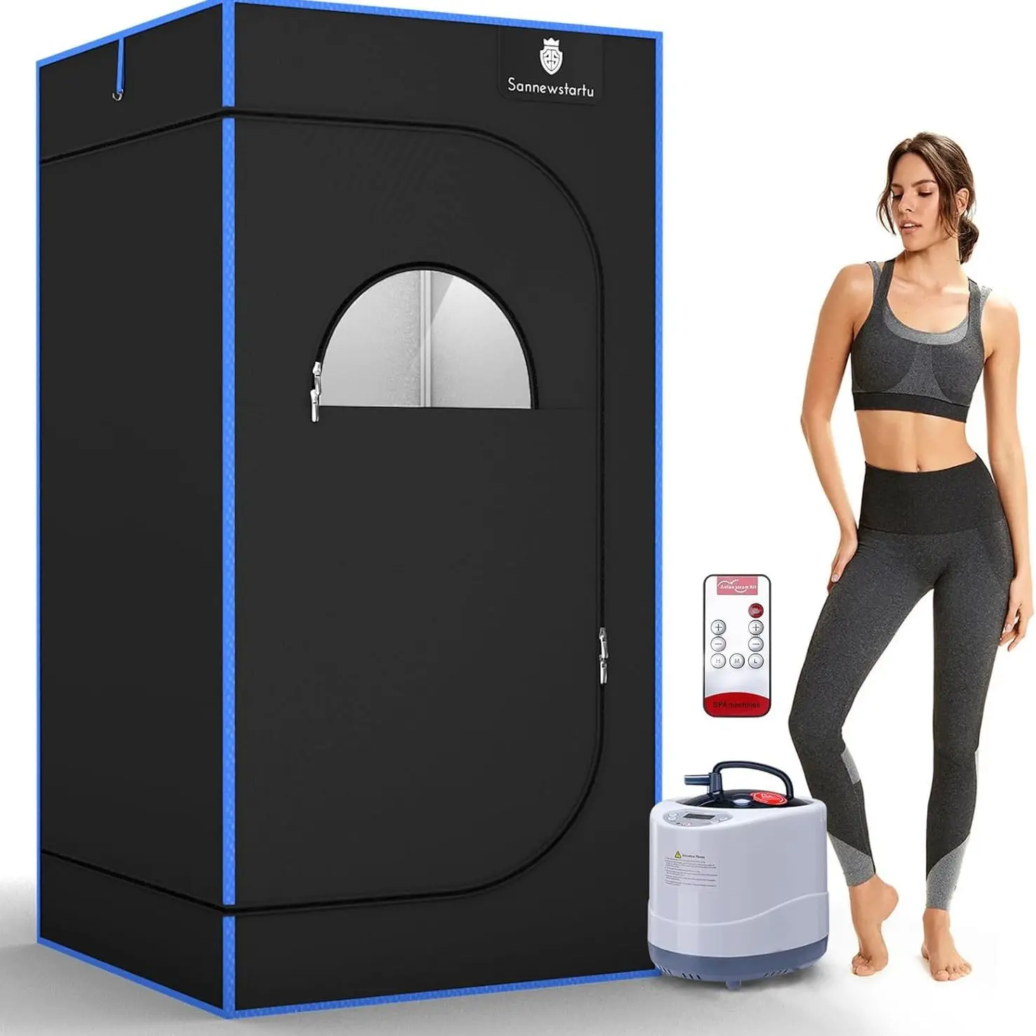 เต็นท์ซาวน่าพกพาแบบพับได้สำหรับใช้ในบ้าน อบไอน้ำทั้งตัว ช่วยดีท็อกซ์ ผ่อนคลาย ลดน้ำหนัก ดูแลหลังคลอด 1