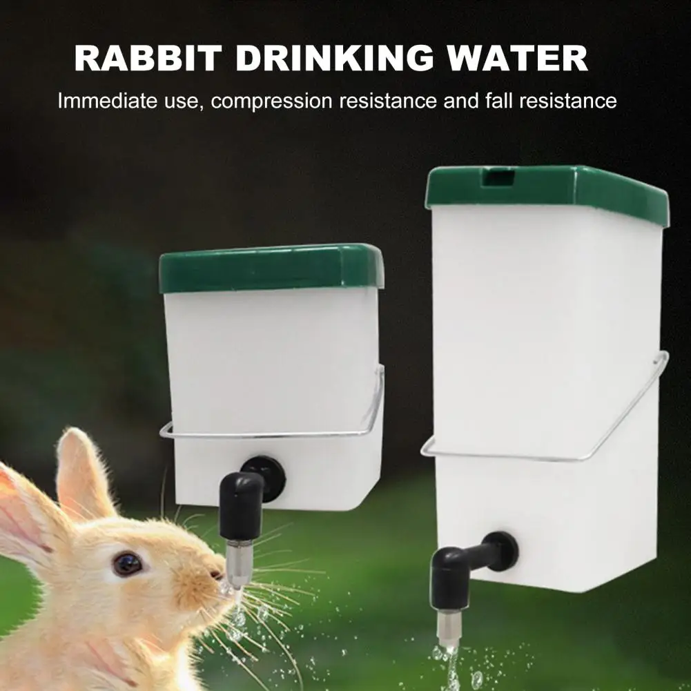 0.5l/1l Automatic Rabbit Drinker Leakproof Lid Design Fountain Splash