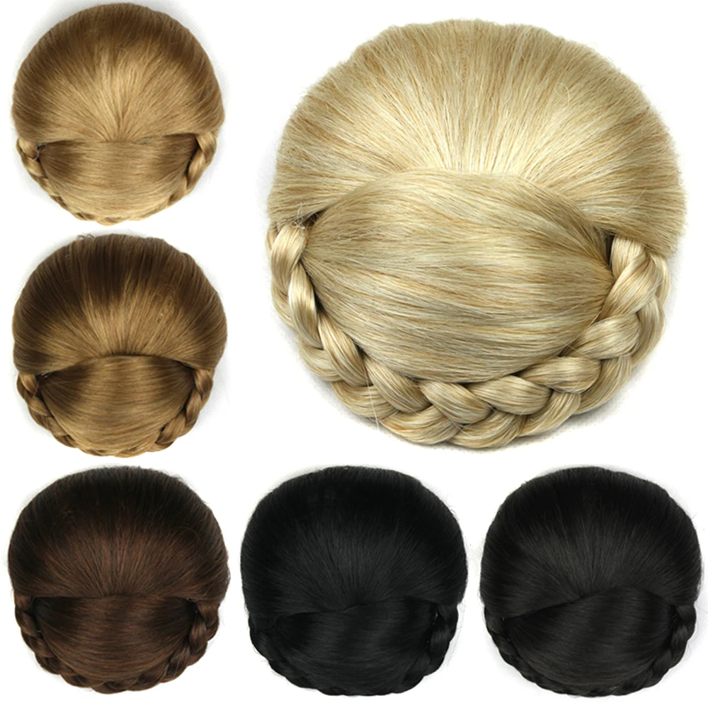 

Soowee Synthetic Chignon Clip In Fake Hair Buns Cover Donut Bsh Messy Bun Hair Pieces Scrunchies for Women