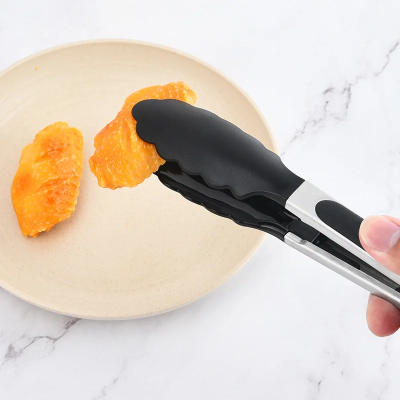 Food Tongs 1PC Stainless Steel BBQ Grilling Salad Cake Dessert Serving food tongs