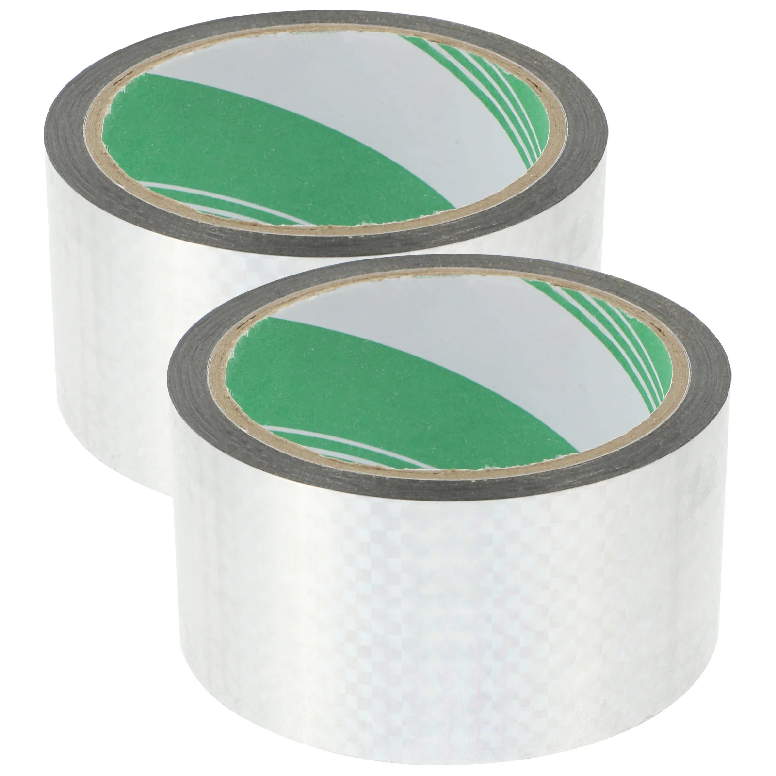 

2 Rolls of Present Prism Tape Multi-function Packing Tape Reflective Wrapping Tape Gift Supply