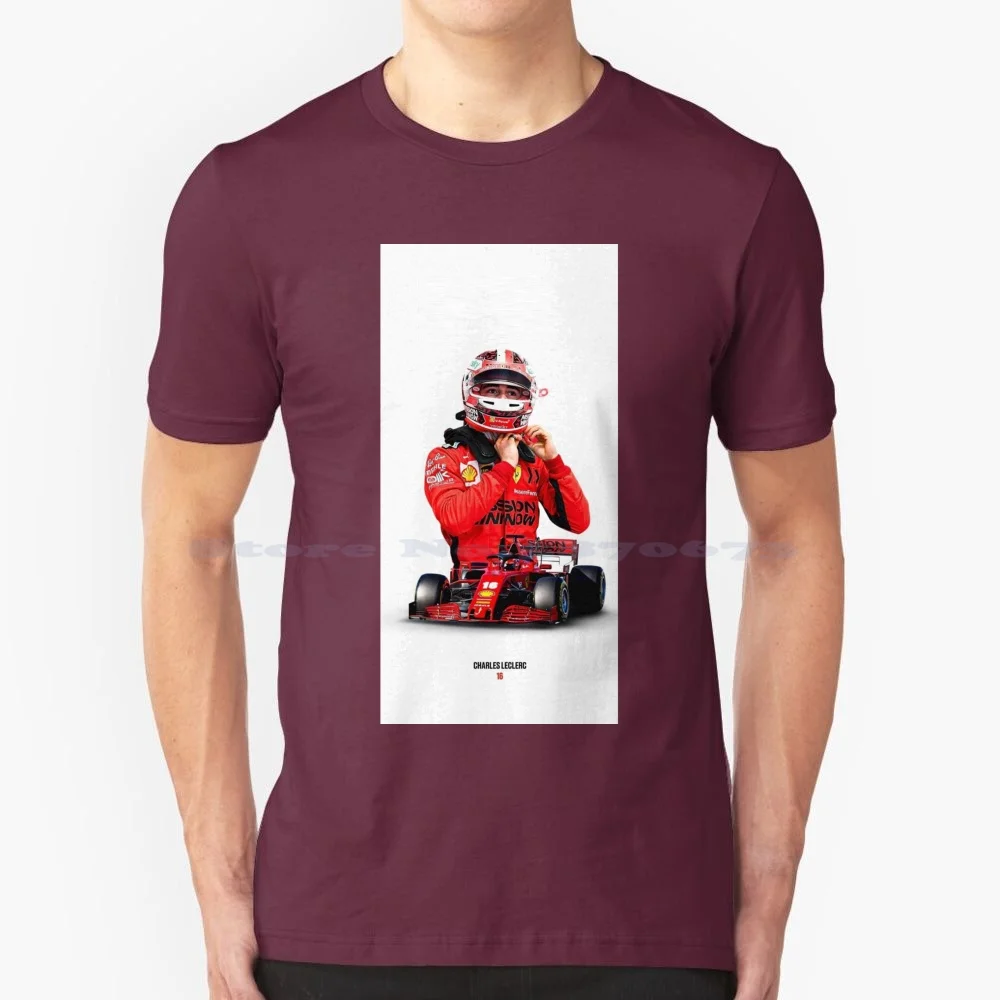 Charles Leclerc T Shirt 100% Cotone Tee Driver Charles Leclerc Art Charles Leclerc Wallpaper Charles Leclerc Illustration