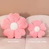 Soft Plush Daisy Flower Throw Pillow - Cozy Decorative Cushion for Bed & Sofa, White/Pink, Adorable Floral Desig 3