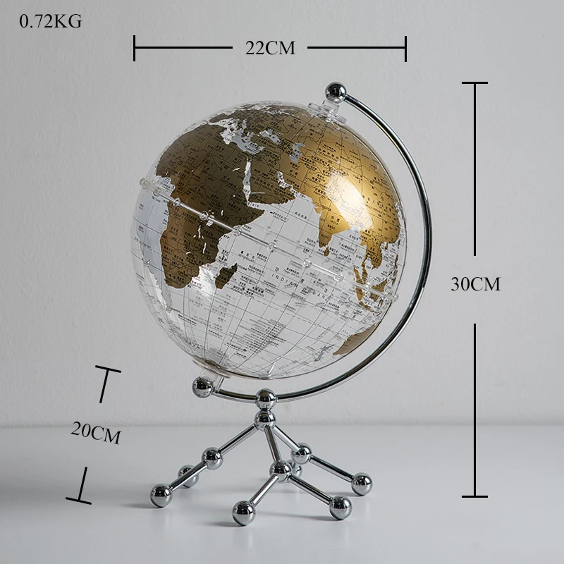 Nordic Home Decor Transparent Large World Globe Plastic Globe Living Room  Table Decoration Office Desk Decoration Accessories - AliExpress