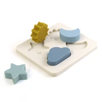 3D Holz Silikon Puzzle Montessori Set – Bild 3