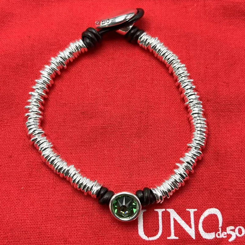 

2023 New UNOde50 European and American Creative Geometry Exquisite Gem Bracelet Women's Romantic Jewelry Gift Bag