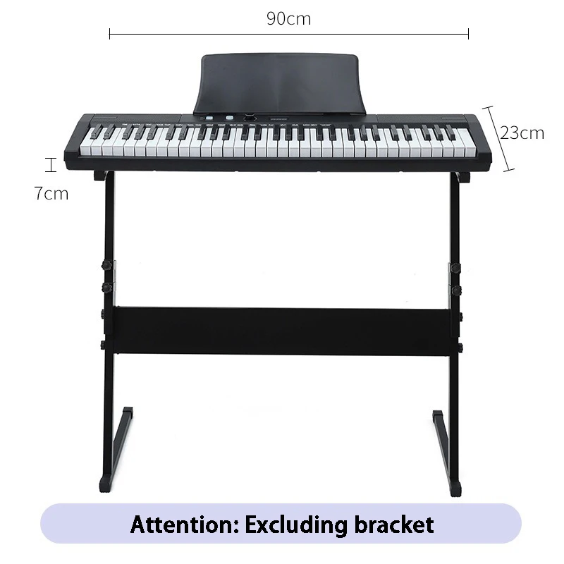 Adult Electronic Piano 61 Keys Portable Musical Keyboard Cheap Professional Musical Piano Child Beginner Easy Electronic Organ