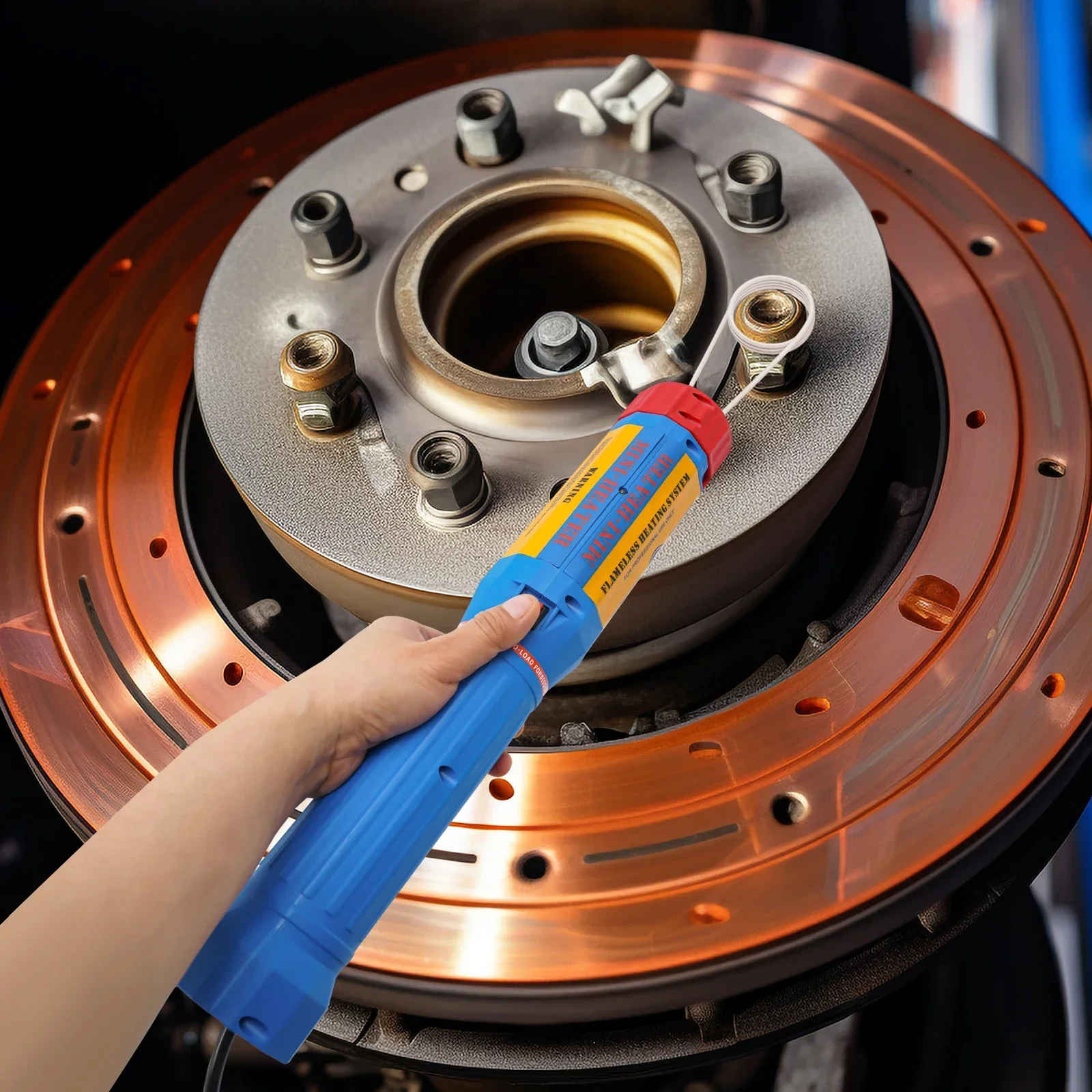 Endüksiyon ısıtıcısı yan profilden gösterilmiştir