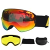 LOCLE Double Layers Ski Goggles Anti-fog UV400 Spherical Ski Glasses Skiing Snow Snowboard Goggles Ski Eyewear Brightening Lens 1