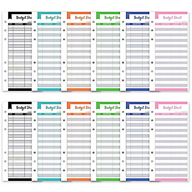 Luxury PU Leather Budget Organizer and Planner - Marble Design