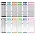 12Pcs Schedules