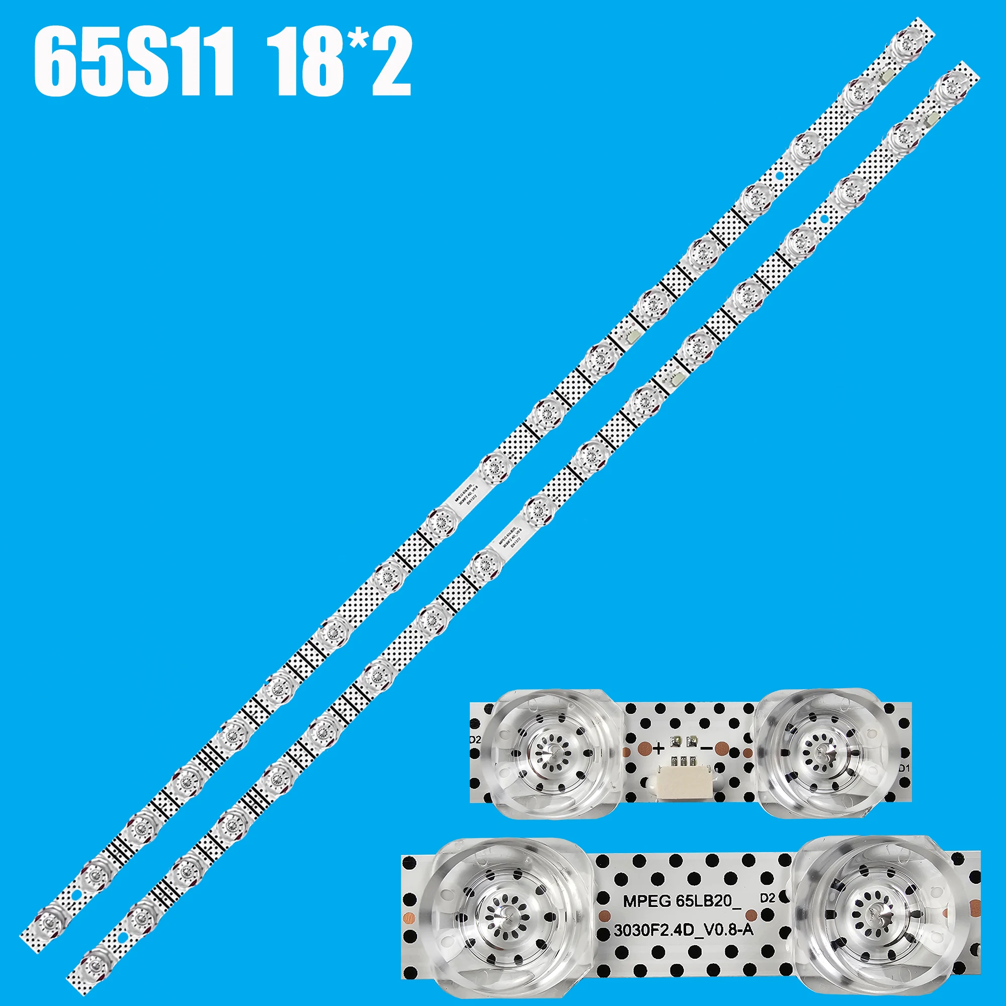 

1/5/10 set LED Backlight Strip For 65S11 18*2 B0101-000582 LVU650NDEL V0-B02 65S455 65S41 65S451 65S453 65V6EA 65V6E CS9W49 V1