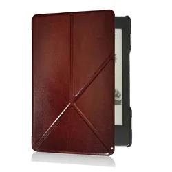Enhanced Portable Stand and Multi - Angle Folding Hard Case - Kindle 5th (Coffee)
