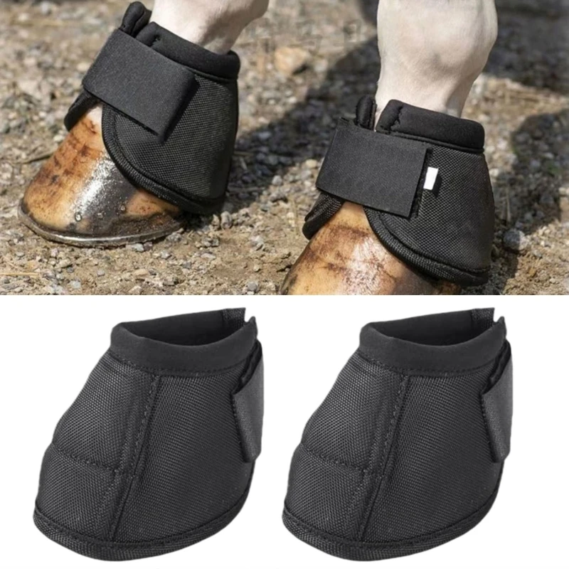 Tear Resistant Horse Protective Bells Boot Horse Hoofs Protection Boot Soft Shells Overreach Protective Gear