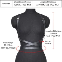 Femmes mode Punk harnais ceintures Harajuku poitrine harnais corsett ceinture bretelles pour femmes taille ceinture gothique vêtements accessoires 6