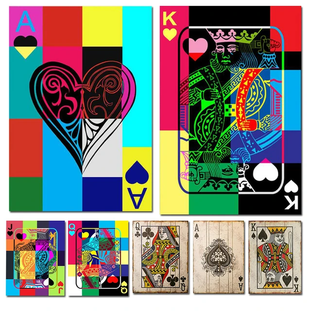 5d Diy Diamond Painting Vintage Poker Playing Cards Full Diamond Mosaic  Cross Stitch Set Jack Queen King Playing Card Wall Art - Diamond Painting  Cross Stitch - AliExpress