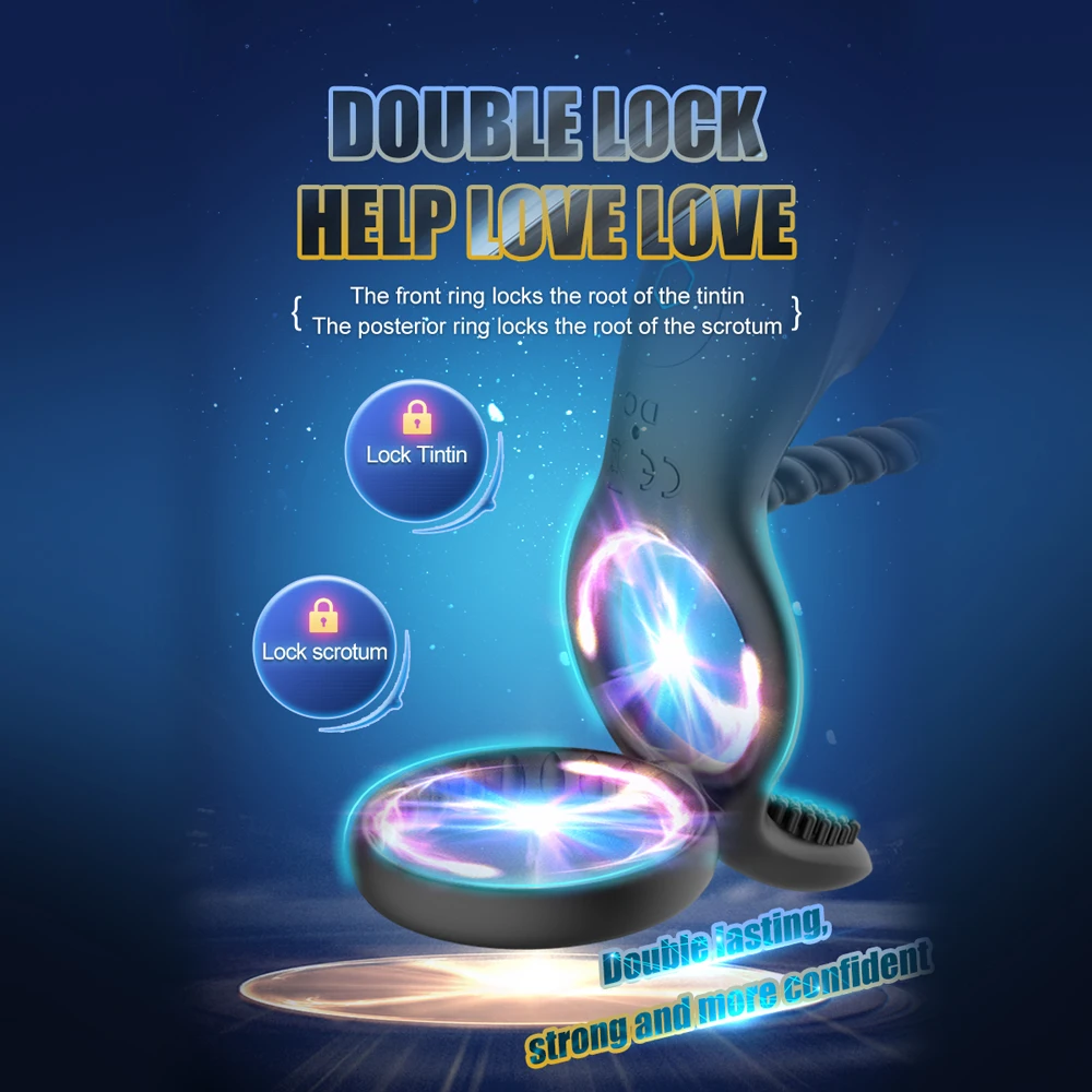 Vibrating Couple Rings And Clitoral Stimulator Remote Control_voghion.com