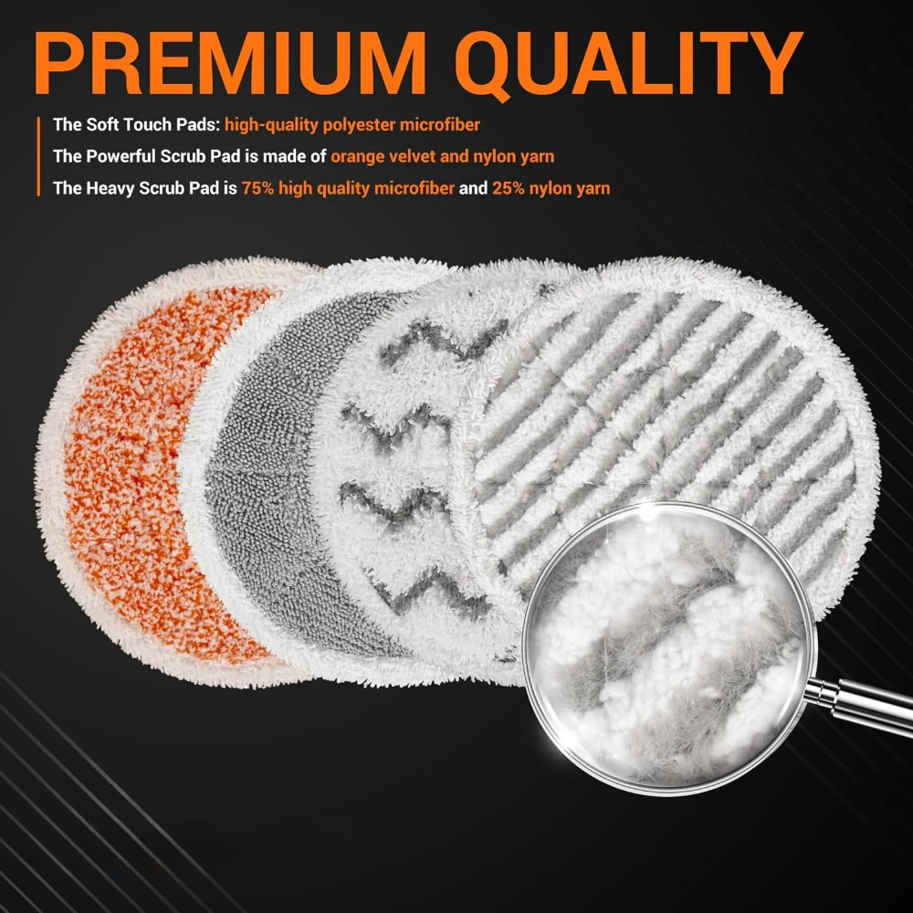 2pcs Replacement Steam Mop Pads For Shark S7000AMZ S7001 S7000 T2 T21 Series Steam Mop Spare Parts 5