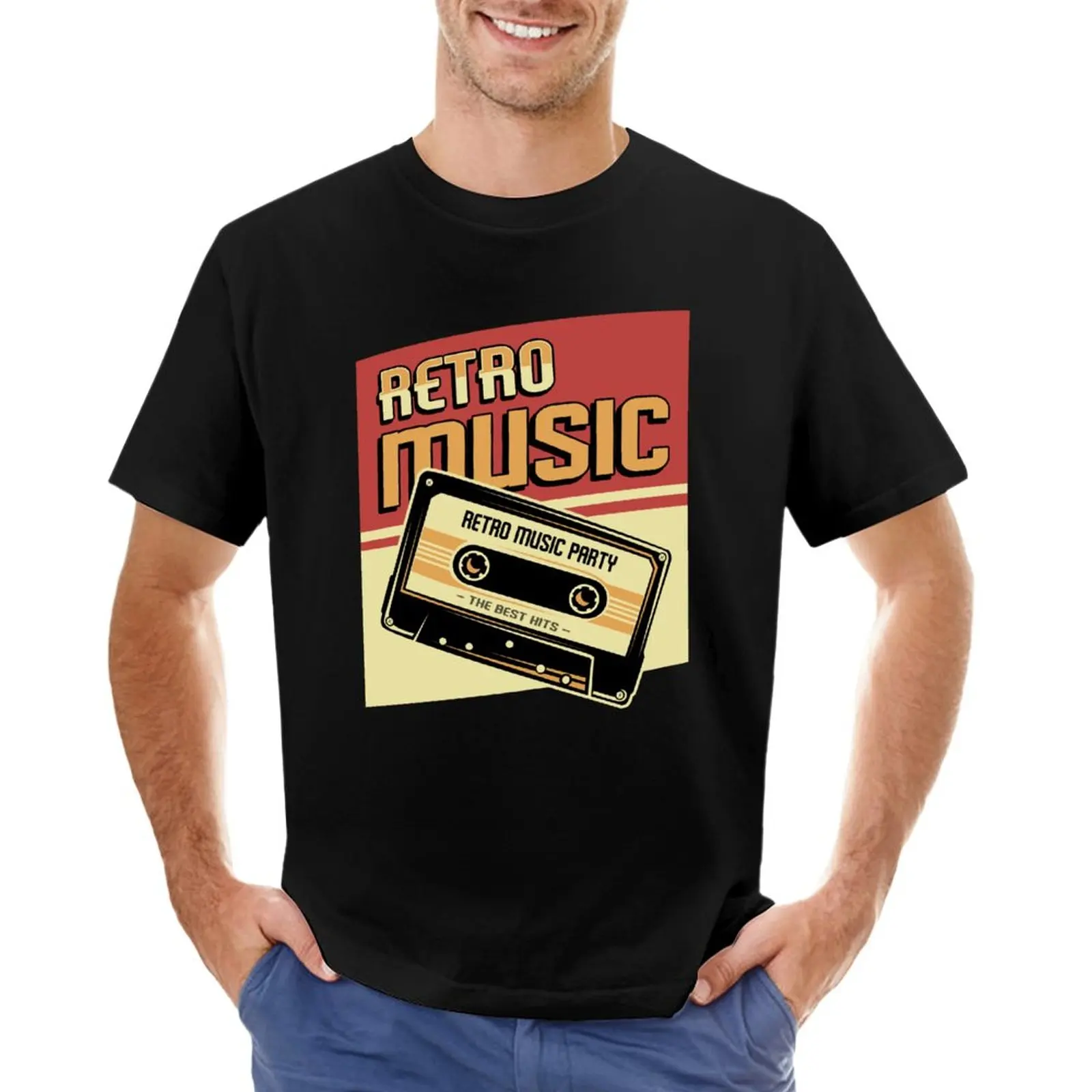

Retro Music T-Shirt plain t-shirt new edition t shirt T-shirt men