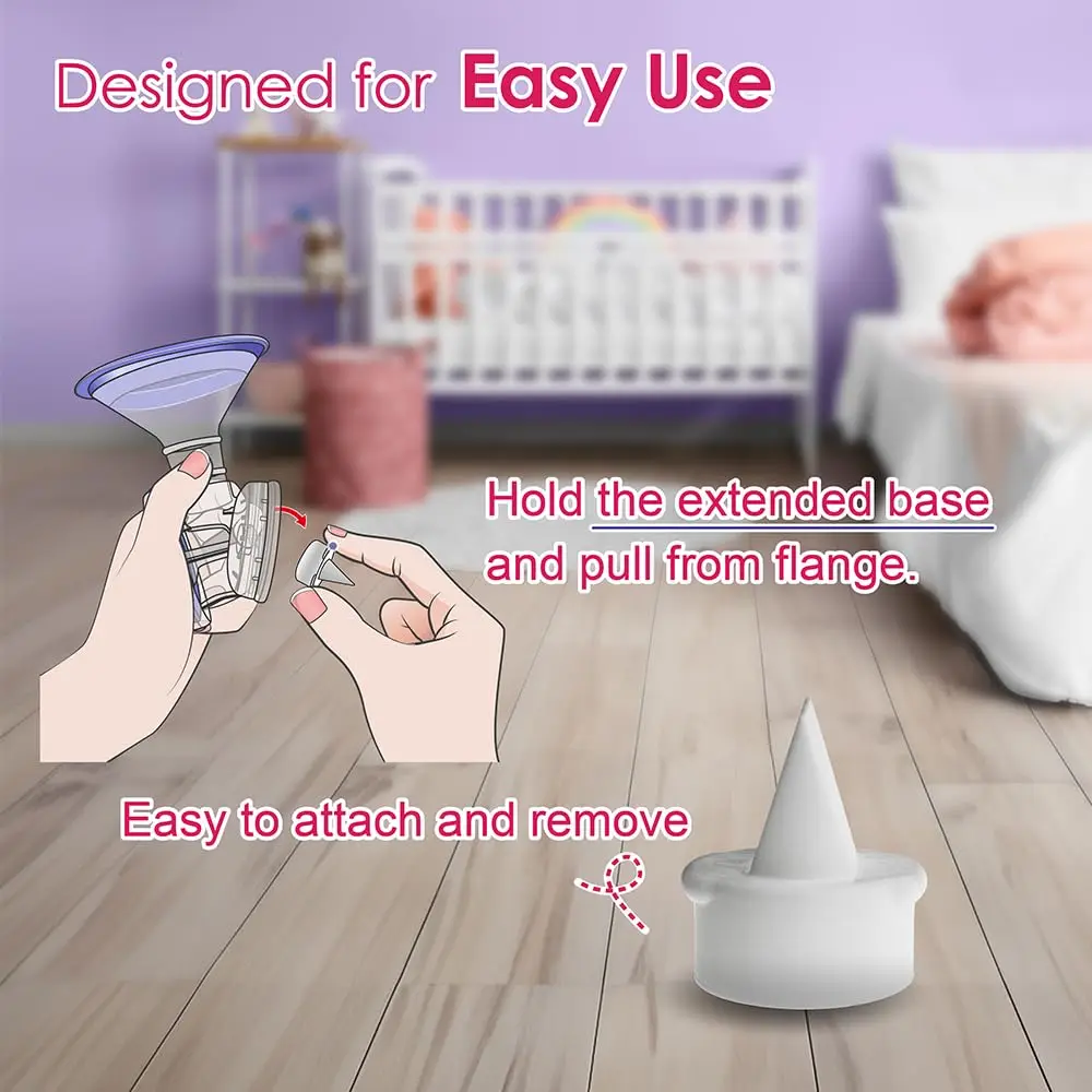 Duckbill Valves Compatible with Lansinoh Pumps Parts and Breast Pumps Replacement，Use with Signature Pro Smartpump Manual Pump 3
