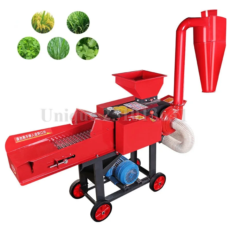 Gasoline Electric Grass Chopper Hammer Mill Chaff Cutter Corn Stalk Grinder Straw Kneading Machine portable electric coffee grinder 200w herb nuts grains pepper grass tobacc spice flour mill cafe beans automatic grinder machine