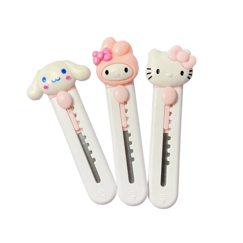 Utility Knife Kawaii Cartoon Animal Stationery Knife DIY Mini Multipurpose Knife Pocket Folding Letter Pen Envelope Opening