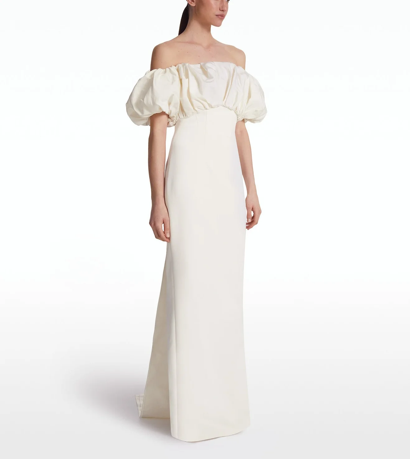 

Welove Ivory Off Shoulder Prom Dress with Puff Sleeves Mermaid with Overskirt Evening Gowns Robes De Bal Vestidos Arab New 2024