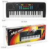 37 Key Children Electronic Keyboard Beginner Simulated Piano with Microphone Toy Musical Instruments Educational Gift for Kids 4