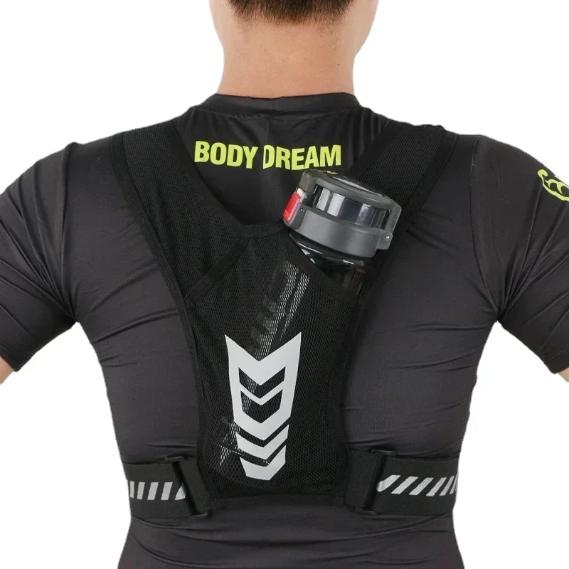 Sports Vest Reflective Running Breathable Chest Bag Running Cycling Mountaineering Sports Backpack Fitness Exercise Vest