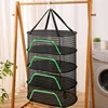 1-4 Layer Hanging Dry Net Folding Clothes Drying Nets Anti-Fly Windproof Drying Mesh Holder for Food Vegetable Fish Fruit Herbs 1
