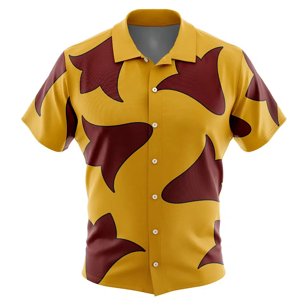 Lilo Dress Pattern Lilo & Stitch Button UpHawaiian ShirtFashion Trend Breathable Loose Versatile Casual Sports Summer Men 3