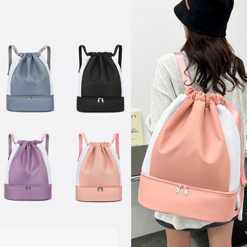 

Women Men Outdoor Soccer Football Fitness Storage Bags Ball Training Drawstring Sports Hiking Climbing Swimming Backpack