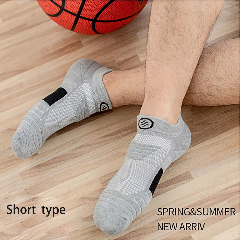 3 Pairs Sport Running Socks Men Women Cotton Socks Shock Absorption Moisture Wicking