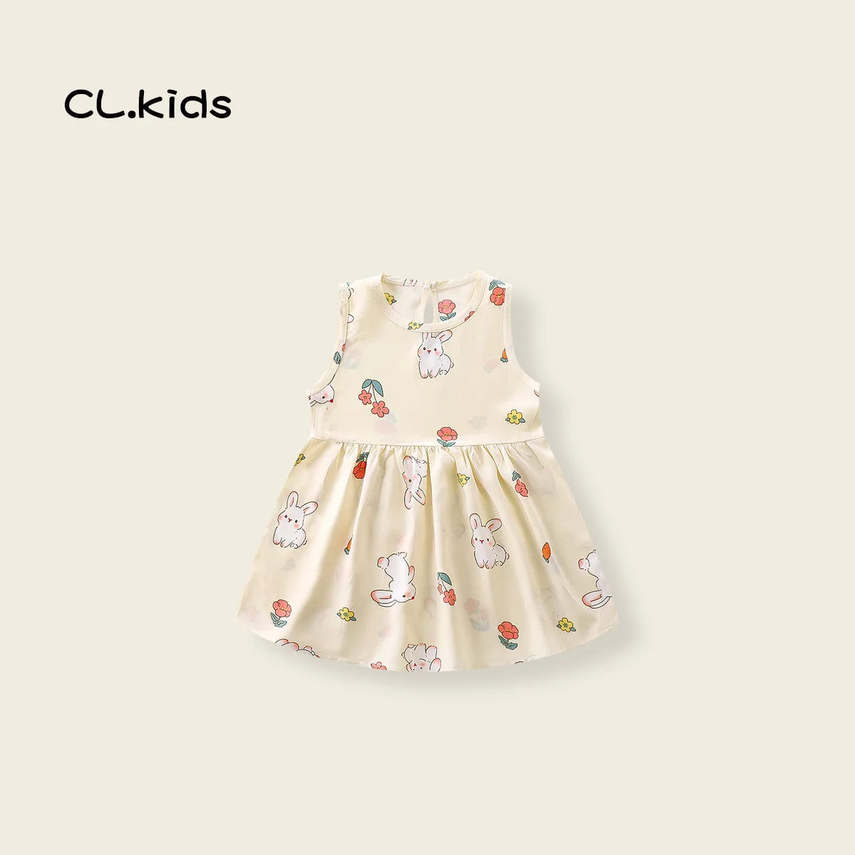 Baby Mädchen Kleid Ärmellose Blumen Kleider Für Kinder Mädchen Kleidung Baumwolle Sommer Prinzessin Party Kleid Kinder Strand Kleid Outfit – Detail 6