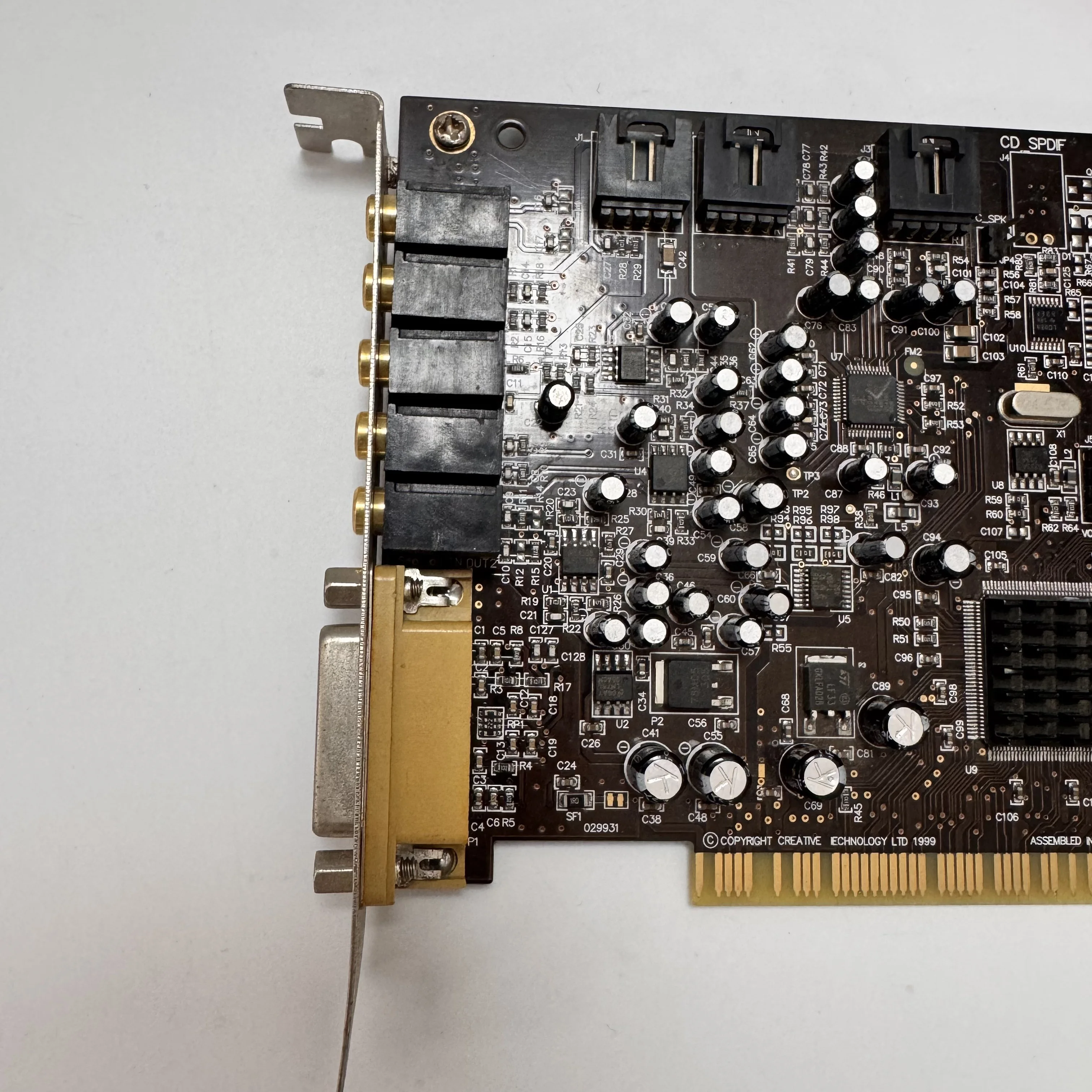중고 사운드 블라스터 라이브 5.1 SB0060 사운드 카드 PCI 슬롯 5.1 채널 고성능 사운드 카드
