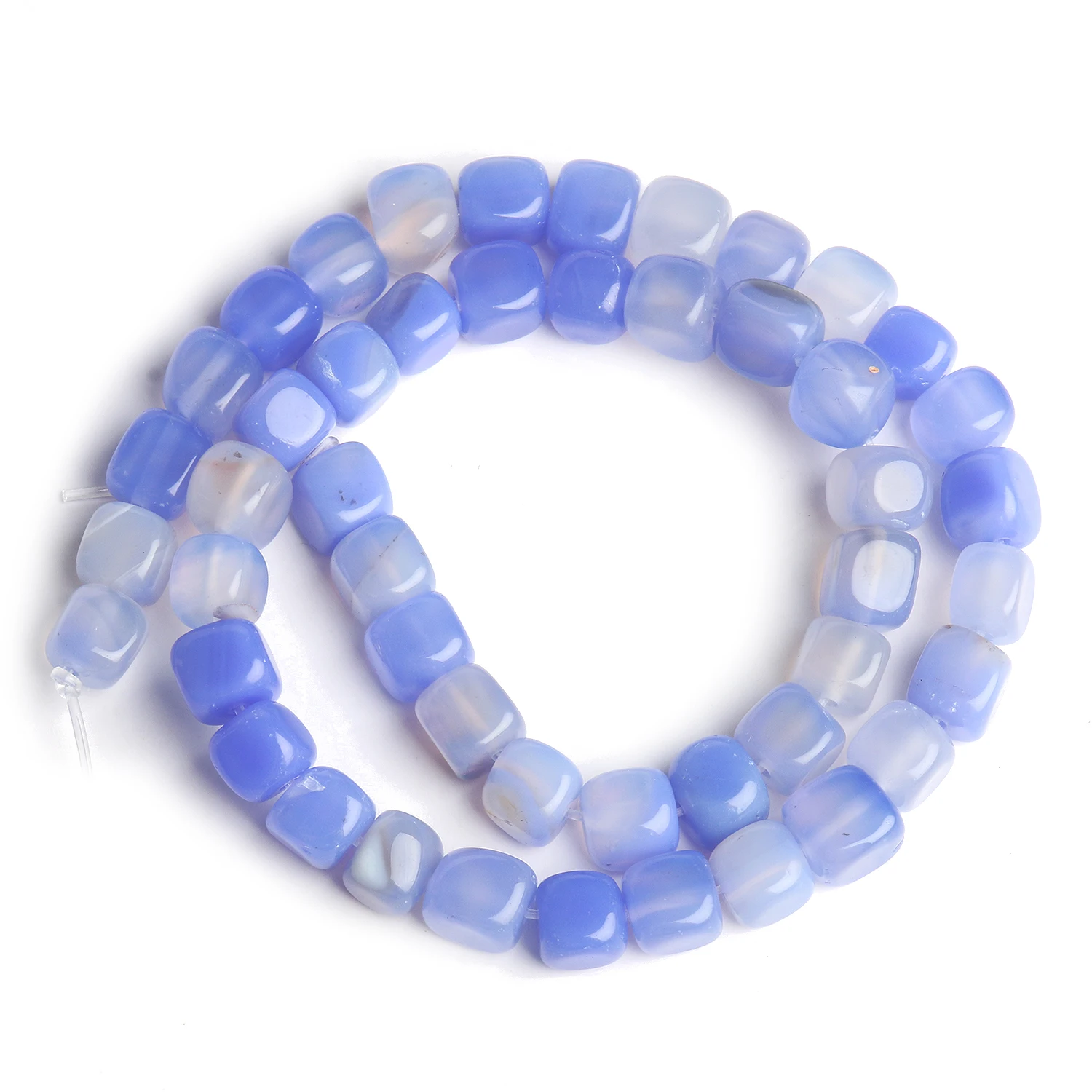 8mm Naturstein Quadrat Apatit Morganit Achate Turmalin Aquamarine Lose Spacer Perlen für Schmuck Machen DIY Armband 15'' – Detail 15