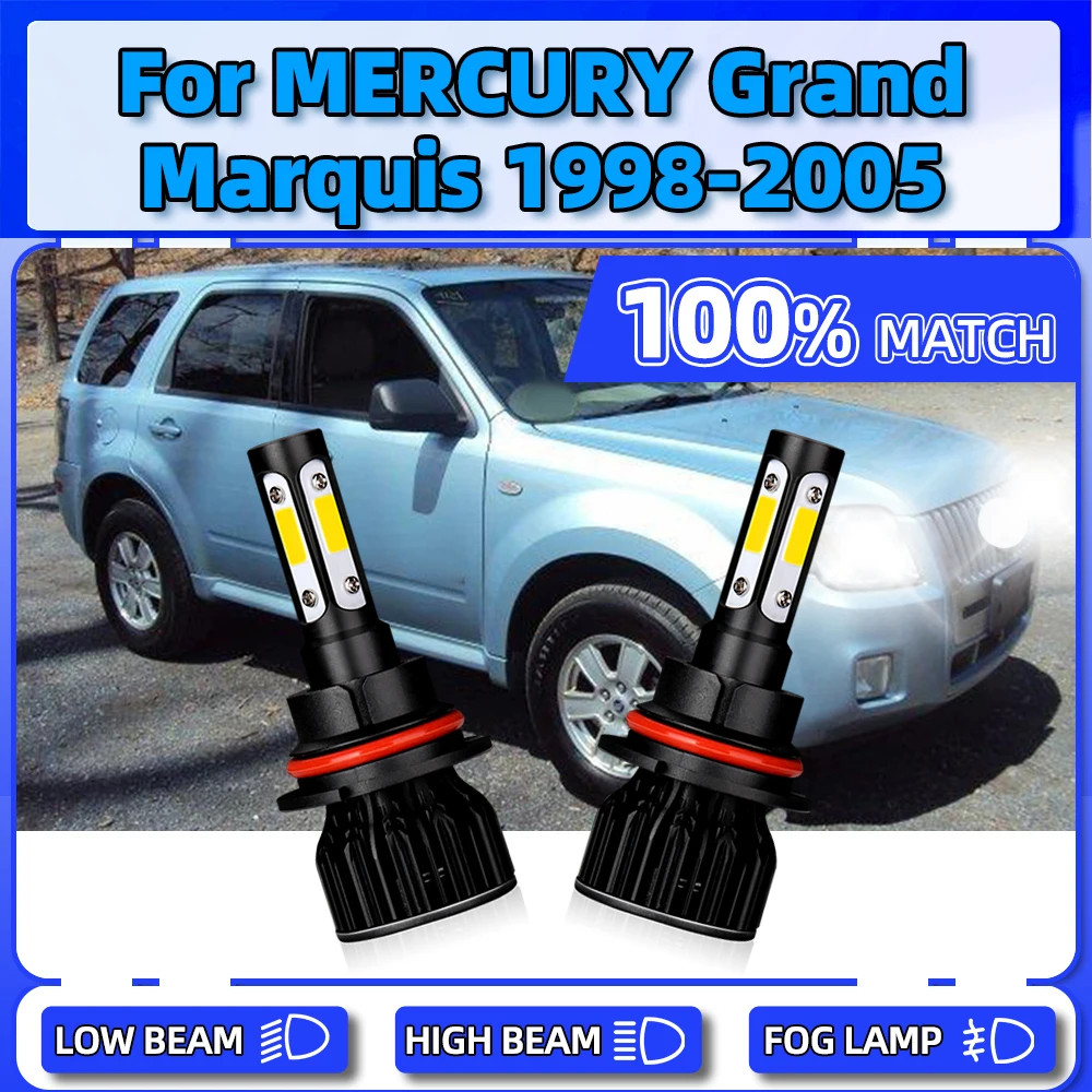 

20000LM LED Headlight Bulbs 120W 9007 HB5 CSP Chips Auto Light For MERCURY Grand Marquis 1998 1999 2000 2001 2002 2003 2004 2005