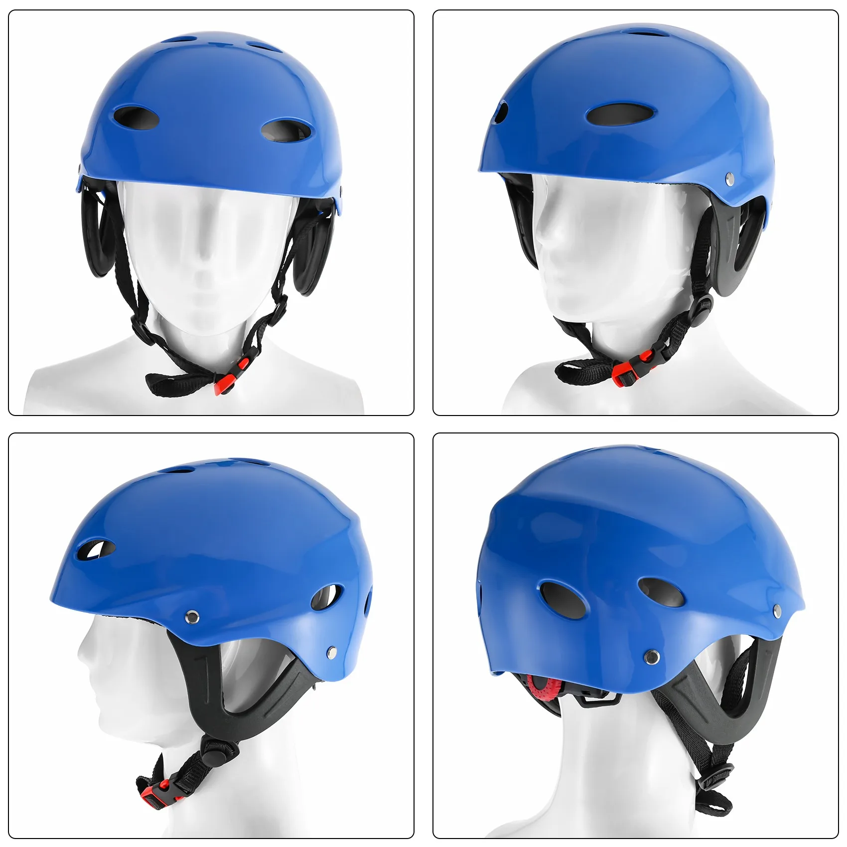 Safety Protector Helmet 11 Breathing Holes for Water Sports Kayak Canoe Surf Paddleboard - Blue 5