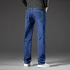 2024 Spring Autumn Men's Straight Jeans Denim Pants Classic Style Business Stretch Casual Trousers Large Size 40 42 44 46 4