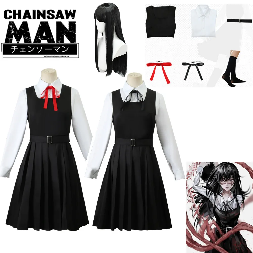 Mitaka Asa Cosplay Anime Chainsaw Man Cosplay Costume DokiDoki-SR Chainsaw  Man Mitaka Asa School Uniform