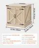 Farmhouse End Table, Rectangle PE Rattan Woven Wood Coffee Table, 24-Inch Modern Boho Style Storage Coffee Table 3