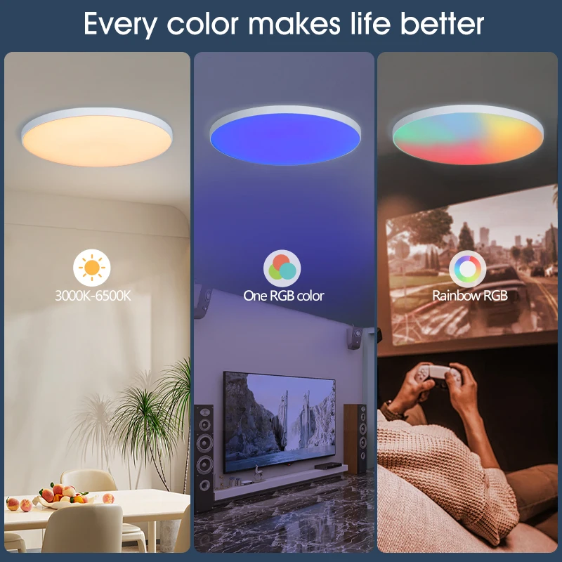 Smart RGB Dimmable LED Ceiling Light (30W/36W) 3