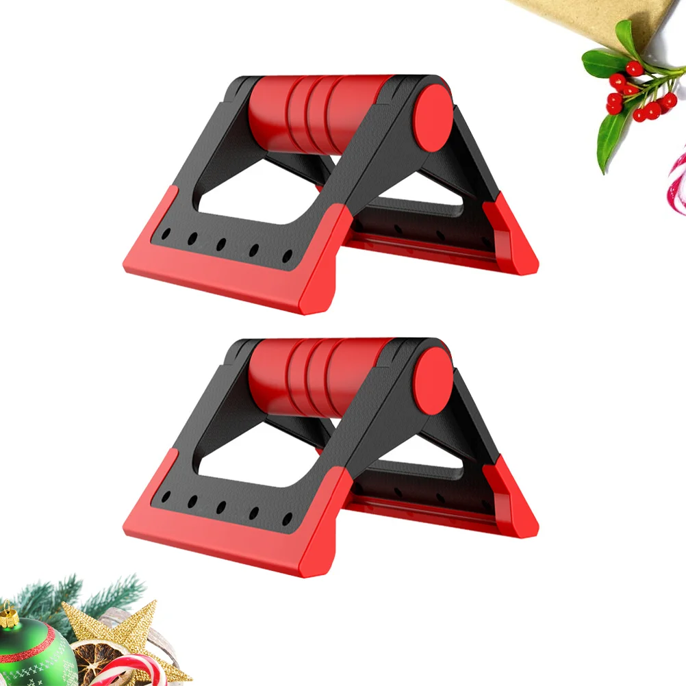 Staffa Push-Up Pieghevole Uso Domestico Supporto Push-Up Fitness Push-Up Rack Push-Up Bar (Rosso)