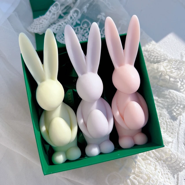 Stampini Silicone Per Pasqua - 4 Forme Coniglietti 3D - Foto 6