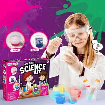 9 SET Science Experiment Kit Magic Science TOY Handmade DIY Soap Puzzle STEM TOYS for Kids Funny Science experiment Explore Gift 1